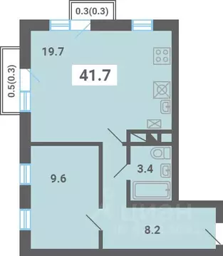 1-к кв. Московская область, Ленинский городской округ, пос. Мещерино ...