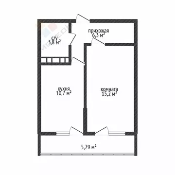 1-комнатная квартира: Краснодар, улица имени Героя Георгия ...