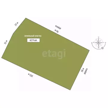 Участок в Орловская область, Урицкий район, Богдановское с/пос, пос. ...