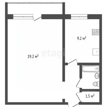 1-к кв. Тамбовская область, Тамбов Мичуринская ул., 136 (37.6 м)