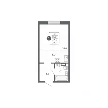 Студия Кировская область, Киров ул. Пушкина, 25 (26.2 м)