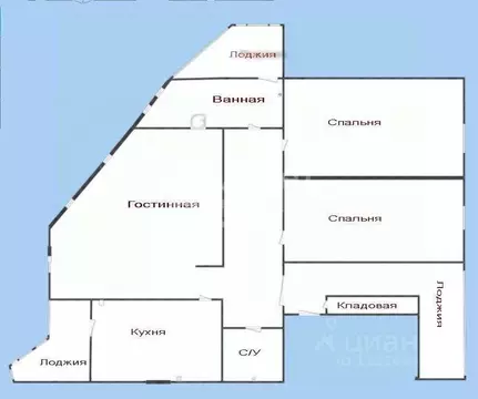 3-к кв. Липецкая область, Липецк ул. Е.И. Замятина, 2 (114.0 м)