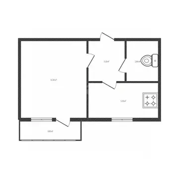 1-к кв. Брянская область, Брянск Красноармейская ул., 126 (23.3 м)