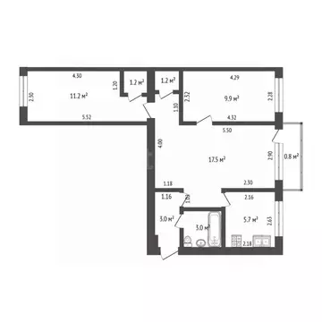 3-к кв. Башкортостан, Стерлитамак ул. Худайбердина, 134 (54.7 м)