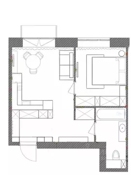 1-к кв. Москва Причальный проезд, 10к1 (41.0 м)