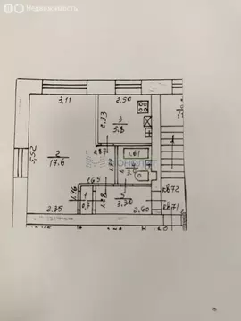 1-комнатная квартира: Нижний Новгород, улица Евгения Никонова, 13 ...