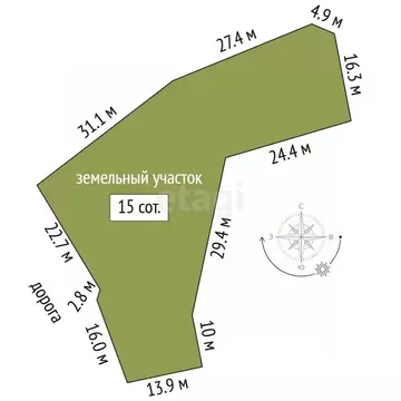 Участок в Крым, Ялта муниципальный округ, Виноградное пгт Космос Стей ...