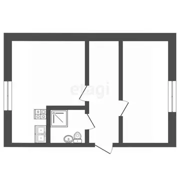 1-к кв. Владимирская область, Муром Профсоюзная ул., 23 (30.5 м)