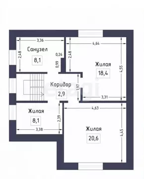 Дом в Казань, улица Мухамедьяра (127.4 м)