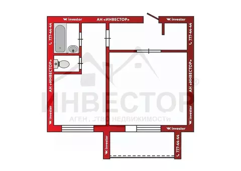 1-к кв. Челябинская область, Челябинск ул. Братьев Кашириных, 97 (40.2 ...