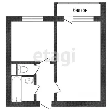 1-к кв. Белгородская область, Белгород Славянская ул., 7 (33.8 м)