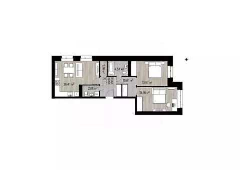 2-к кв. Ярославская область, Ярославль Петропавловские пруды жилой ...