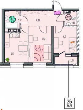 2-к кв. Иркутская область, Иркутск Правобережный округ, Лотос жилой ...