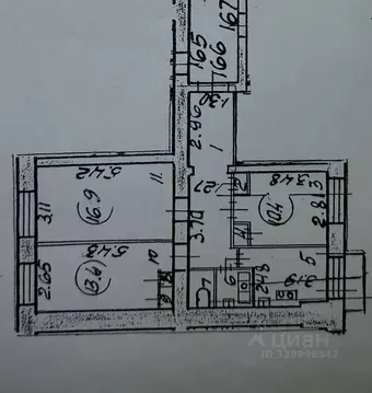 3-к кв. Санкт-Петербург просп. Тореза, 102К5 (63.8 м)