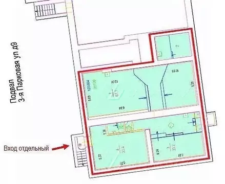 Помещение свободного назначения в Москва 3-я Парковая ул., 9 (145 м)
