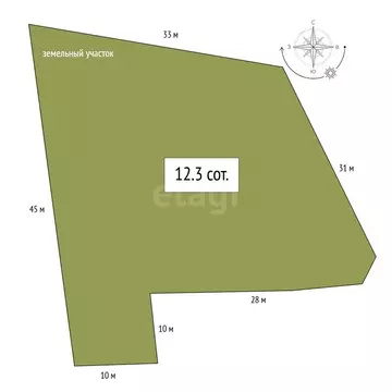 Участок в Майминский район, посёлок Филиал, Садовый переулок (12.3 м)