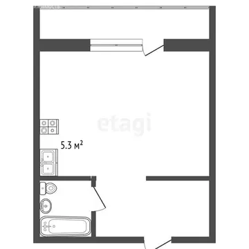 Квартира-студия: Анапа, Рождественская улица, 55к1 (34 м)