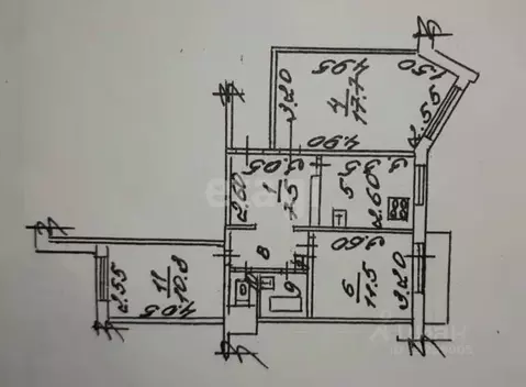 3-к кв. Липецкая область, Липецк Депутатская ул., 54 (63.6 м)