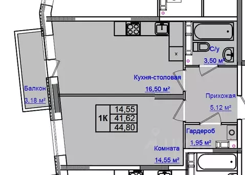 1-к кв. Ульяновская область, Ульяновск Новый Город мкр, 17-й кв-л, На ...