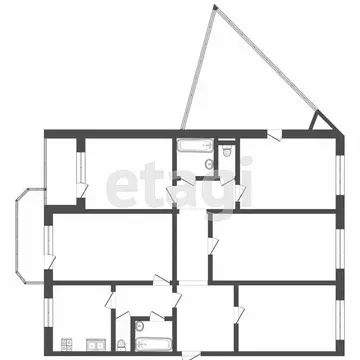 5-комнатная квартира: Тюмень, Широтная улица, 13Б (110.6 м)