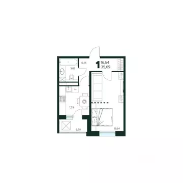 1-к кв. Московская область, Химки Сходня мкр, Первомайская ул., ...