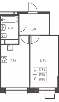 1-к кв. Московская область, Ивантеевка Пушкинский городской округ,  ...