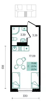 Студия Адыгея, Майкопский район, пос. Тульский  (23.74 м)