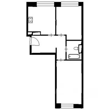 Квартира, 2 комнаты, 56.2 м