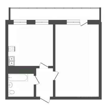 1-к кв. Тюменская область, Тюмень ул. Дружбы, 73к1 (39.3 м)