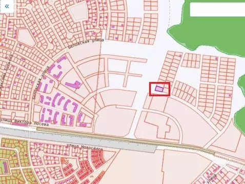 Участок в Белгород, улица Виктора Лосева (17.27 м)