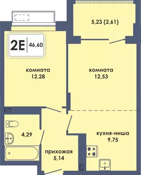 2-к кв. Пермский край, Пермь Камская Долина мкр, Аксиома жилой ...