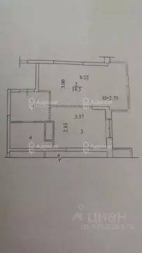 1-к кв. Волгоградская область, Волгоград ул. Степанищева, 2А (38.38 м)