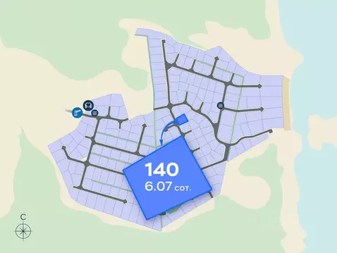 Участок в Ленинградская область, Приозерский район, Ромашкинское ...