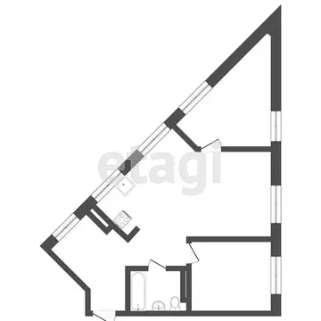 2-комнатная квартира: Тюмень, Ставропольская улица, 160/1 (62.9 м)