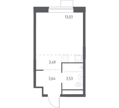 Квартира-студия: Балашиха, улица Бояринова, 32 (22.7 м)