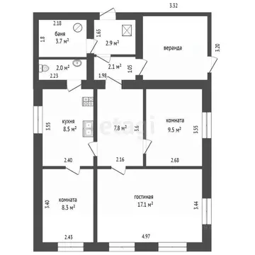 Дом в Тюменская область, Ялуторовск ул. Макарова, 14 (62 м)