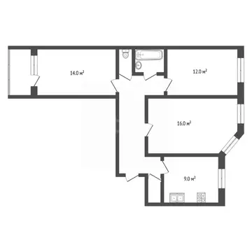 3-к кв. Москва ул. Раменки, 11К1 (72.0 м)