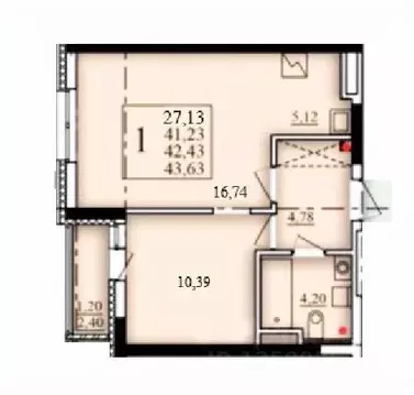 1-к кв. Башкортостан, Уфа Затон-Восточный жилрайон, Паруса жилой ...