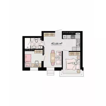 3-к кв. Приморский край, Владивосток ул. Мусоргского, 72/2 (40.66 м)