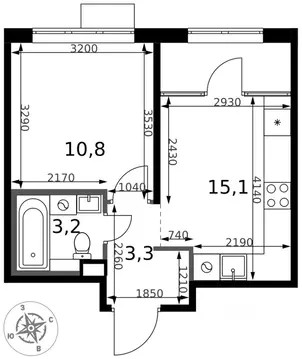 1-к кв. Московская область, Химки Клязьма-Старбеево мкр, Международный ...