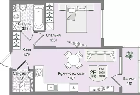 1-к кв. Ленинградская область, Всеволожский район, Бугровское ...