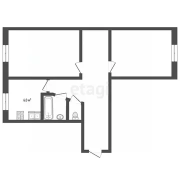 2-к кв. Московская область, Серпухов городской округ, пос. Большевик ...