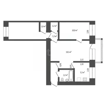 3-к кв. Башкортостан, Уфа ул. Рихарда Зорге, 21 (56.0 м)