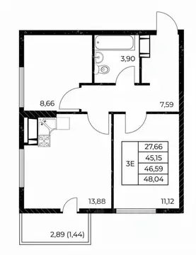 2-к кв. Ростовская область, Ростов-на-Дону Звезда Столицы 2 жилой ...