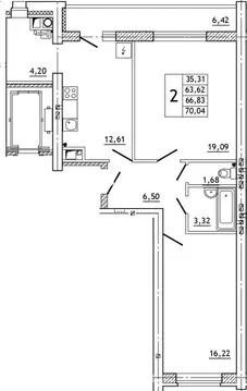 2-к кв. Смоленская область, Смоленский муниципальный округ, д. ...