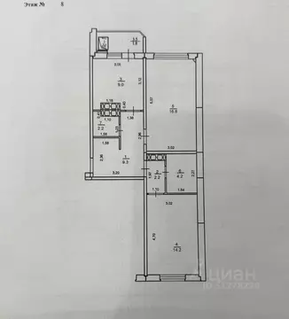 2-к кв. Кировская область, Киров ул. Чистопрудненская, 8 (58.8 м)
