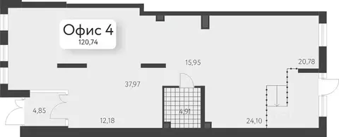 Офис в Свердловская область, Екатеринбург Академический мкр, 13-й ...