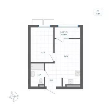 1-к кв. Челябинская область, Челябинский городской округ, пос. ...