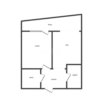 1-комнатная квартира: Краснодар, Командорская улица, 1/3 (30.9 м)