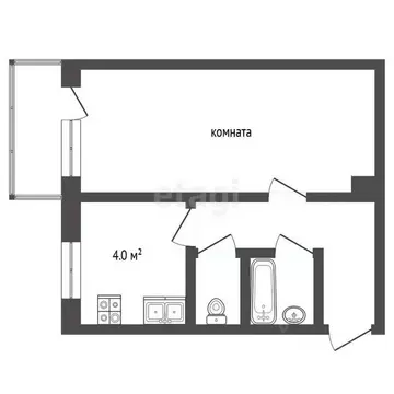 1-к кв. Челябинская область, Кыштым ул. Горелова, 4 (30.8 м)